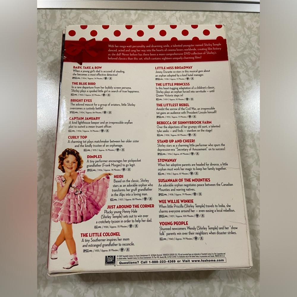 Shirley Temple 3 Volume DVD Set #8570 - Picture 3 of 16